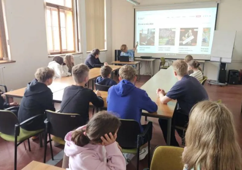 Návštěva Středočeské vědecké knihovny v Kladně