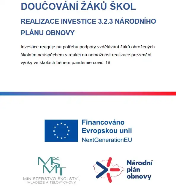 Doučování - národní plán obnovy